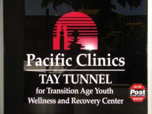 Pacific Clinics TAY TUNNEL for Transition Age Youth Wellness and Recovery Center logo. 